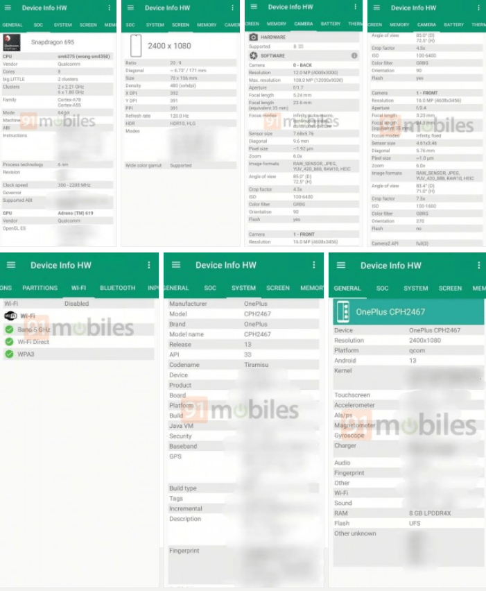 华为怎么截图手机屏幕截图
:一加 Nord CE 3 手机配置曝光：搭载骁龙 695 芯片和 108MP 相机-第2张图片-太平洋在线下载